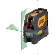 Klein Tools 93LCLGR Self-Leveling Laser Level, Rechargeable, Cross-Line Level with Bright Green Lines, Red Plumb, Magnetic Mounting Clamp