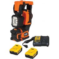 Klein Tools BAT20UBL1 LED Utility Bucket Work Light Kit, Cordless Utility Light with 2 Lithium-Ion 4 Ah Batteries and Charger
