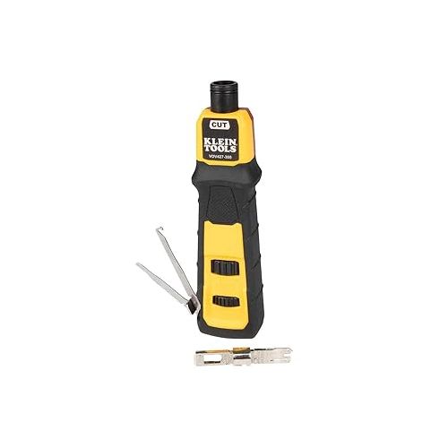  Klein Tools VDV501-853 Coaxial Cable Tester & Klein Tools VDV427-300 Impact Punchdown Tool & Klein Tools VDV500-123 Cable Tracer Probe-Pro Tracing Probe with Replaceable Non-Metallic