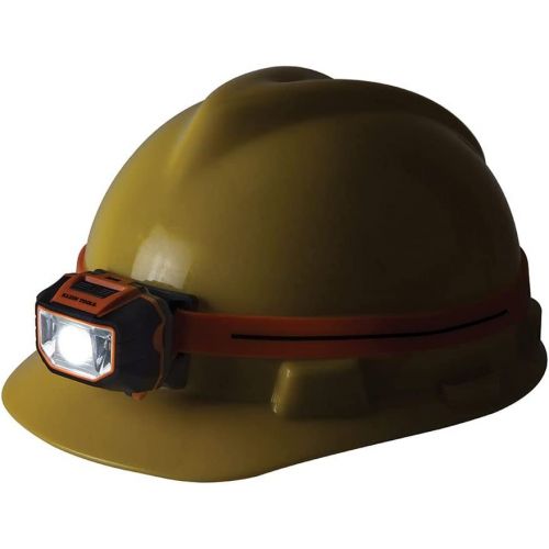  Klein Tools 56220 LED Light, Hard Hat Headlamp, Flood and Spot Light Tilts 45 Degrees, Anti-Slip Strap, for Work and Outdoor Hiking, Camping