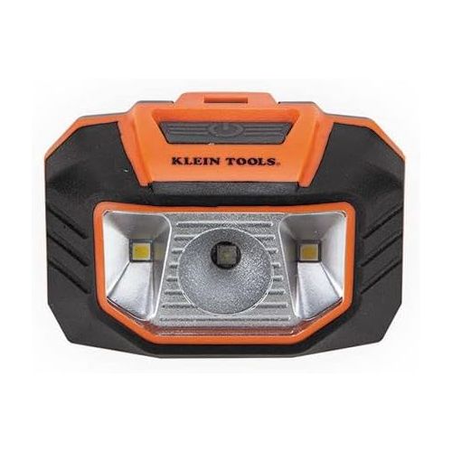  Klein Tools 56220 LED Light, Hard Hat Headlamp, Flood and Spot Light Tilts 45 Degrees, Anti-Slip Strap, for Work and Outdoor Hiking, Camping