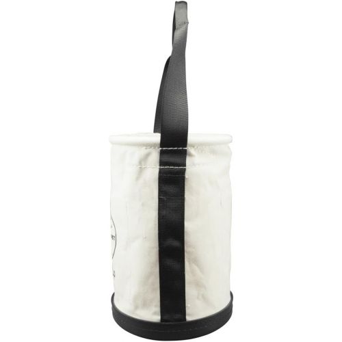  [아마존베스트]Klein Tools 5106P Storage Bucket, Canvas Tool Bucket, 9-Inch Diameter, 14-Inch Height, No. 6 Canvas, Web Handle, Interior Pockets