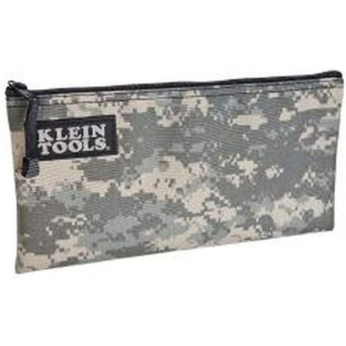  [아마존베스트]Klein Tools 5139C Zipper Bag, Camo Bag is 12.5 x 7-Inch, Durable Cordura Fabric Camouflage Design