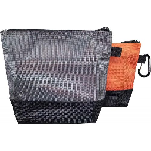  [아마존베스트]Klein Tools 55470 Utility Bag, Stand-Up Zipper Tool Bags in Orange/Black, Gray/Black, 2-Pack