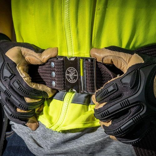  [아마존베스트]Klein Tools 5225 Tool Belt, Adjustable Electrician Belt is 2-Inch Wide, Adjusts for 48-Inch Waist