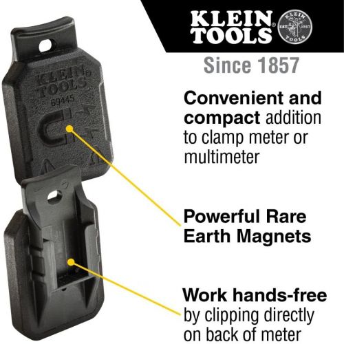  [아마존베스트]Klein Tools (KLEBE) 69445 Magnetic Hanger Without Strap for Klein Tools Clamp Meters and Multimeters with Powerful Rare Earth Magnets