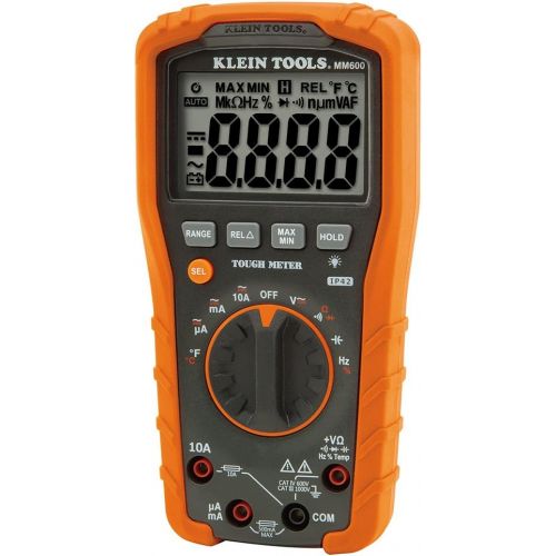  [아마존베스트]Klein Tools MM600 HVAC Multimeter, Digital Auto-Ranging Multimeter for AC/DC Voltage, and Current, Temperature, Frequency, Continuity, More