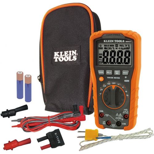  [아마존베스트]Klein Tools MM600 HVAC Multimeter, Digital Auto-Ranging Multimeter for AC/DC Voltage, and Current, Temperature, Frequency, Continuity, More