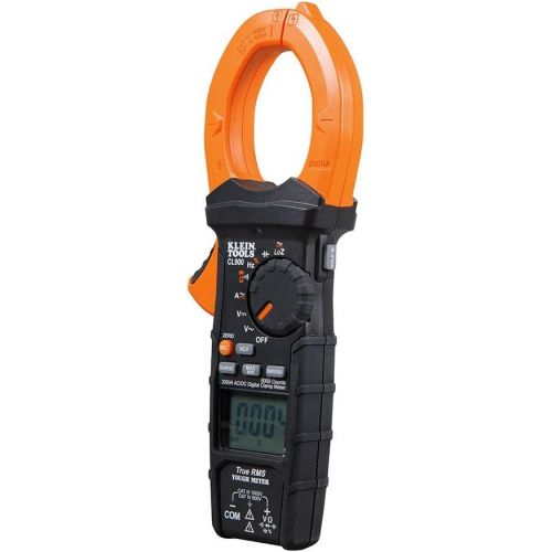  [아마존베스트]Klein Tools CL900 Digital Clamp Meter, Auto-Ranging TRMS, Low Impedance (LoZ) Mode, 2000 Amp, Measures Volts, Resistance, Frequency, More