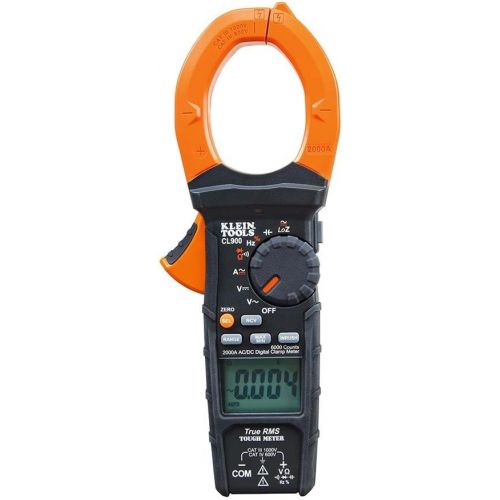  [아마존베스트]Klein Tools CL900 Digital Clamp Meter, Auto-Ranging TRMS, Low Impedance (LoZ) Mode, 2000 Amp, Measures Volts, Resistance, Frequency, More