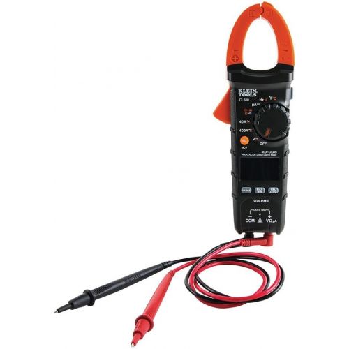  [아마존베스트]Klein Tools CL380 Electrical Tester, Digital Clamp Meter and Non-Contact Voltage Tester, Auto-Ranging and TRMS, 400 Amps, LCD Display