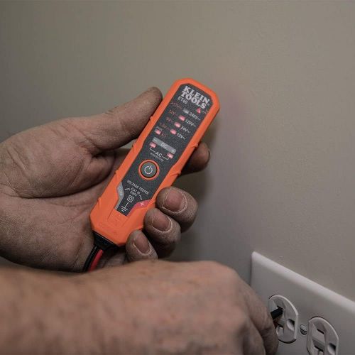  [아마존베스트]Klein Tools ET40 Voltage Tester, AC Voltage, DC Voltage, and DC Polarity, Includes Batteries