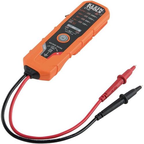  [아마존베스트]Klein Tools ET40 Voltage Tester, AC Voltage, DC Voltage, and DC Polarity, Includes Batteries