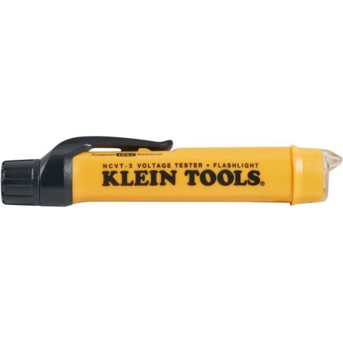 [아마존베스트]Klein Tools NCVT-3 Voltage Tester, Non-Contact Voltage Detector for AC and DC Dual Testing, Tester Pen Style with Flashlight