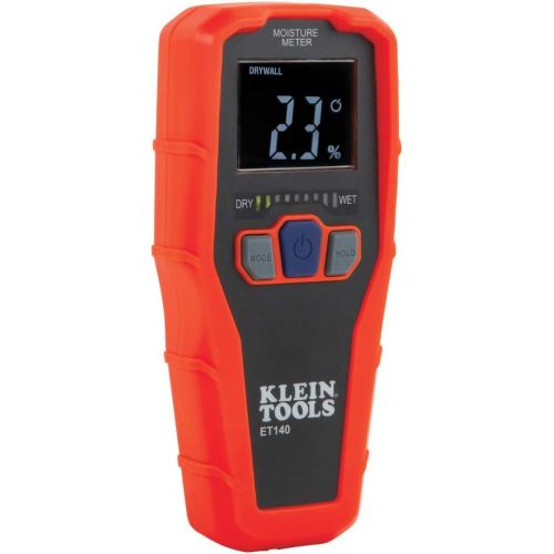  [아마존베스트]Klein Tools ET140 Pinless Moisture Meter for Non-Destructive Moisture Detection in Drywall, Wood, and Masonry; Detects up to 3/4-Inch Below Surface