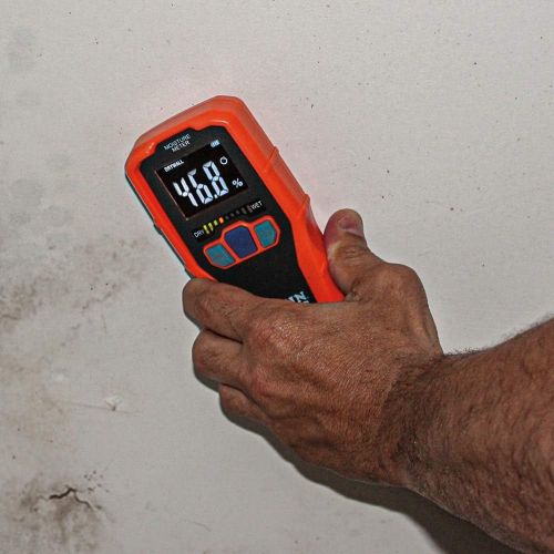  [아마존베스트]Klein Tools ET140 Pinless Moisture Meter for Non-Destructive Moisture Detection in Drywall, Wood, and Masonry; Detects up to 3/4-Inch Below Surface