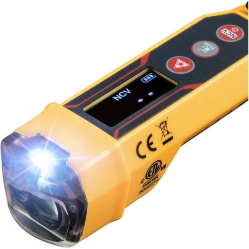  [아마존베스트]Klein Tools NCVT-6 Voltage Tester, Non-Contact Dual Range Voltage Tester Pen with Integrated Laser Distance Meter