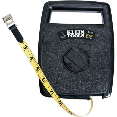  [아마존베스트]Tape Measure, 50-Foot Woven Fiberglass, with Case Klein Tools 946-50