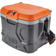 Klein Tools 55600 Work Cooler, 17-Quart Lunch Box Holds 18 Cans, Keeps Cool 30 Hours, Seats 300 Lb, Tradesman Pro Tough Box