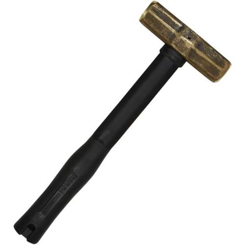  Klein Tools 7HBRFRH04 Brass Sledge Hammer, FGL Rubber Grip, 4-Pound