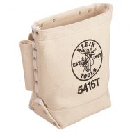 Canvas Tool Bag, Small Bag for Bolt Storage with Bull Pin Loops, Belt Tunnel Loop Connection Klein Tools 5416T