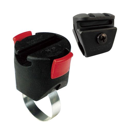  KlickFix Zubehoer Miniadapter mit Seilschlosshalter, One Size, Schwarz