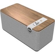 Klipsch The One Plus Premium Bluetooth Speaker System with Two 2.25” Full Range Drivers, 4.5” Woofer, Bluetooth 5.3 with Up to 40 ft. of Distance, Walnut