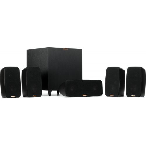 클립쉬 [아마존베스트]Klipsch Black Reference Theater Pack 5.1 Surround Sound System