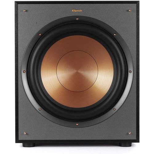 클립쉬 Klipsch 1065957 Reference Series R 100SW 10 inch 300W Subwoofer Bundle with Deco Gear 100ft Long 16 AWG Speaker Wire