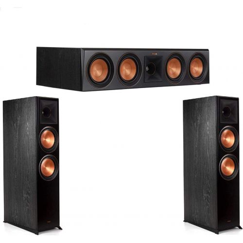 클립쉬 Klipsch (1 Pair) RP 8060FA Floorstanding Speaker with Dolby Atmos Each (Ebony) RP 504C Center Channel Speaker (Ebony) Bundle