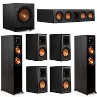 Klipsch 7.1 System with 2 RP 5000F Floorstanding Speakers, 1 Klipsch RP 404C Center Speaker, 4 Klipsch RP 500M Surround Speakers, 1 Klipsch SPL 100 Subwoofer