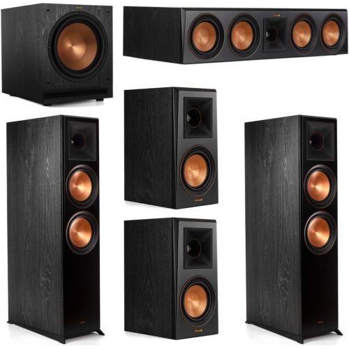 클립쉬 Klipsch 5.1 System with 2 RP 8000F Floorstanding Speakers, 1 Klipsch RP 504C Center Speaker, 2 Klipsch RP 500M Surround Speakers, 1 Klipsch SPL 120 Subwoofer