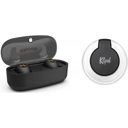 클립쉬 Klipsch S1 True Wireless Earphones with Wireless Charging Pad, 3.2x1.5x1.2