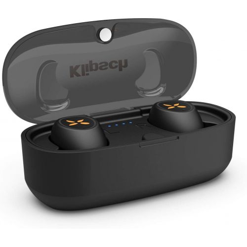 클립쉬 Klipsch S1 True Wireless Earphones with Wireless Charging Pad, 3.2x1.5x1.2
