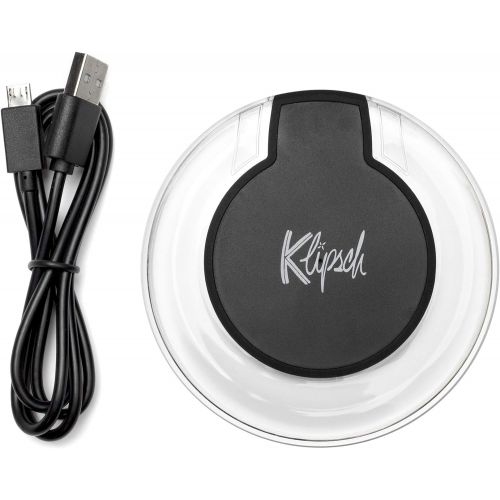 클립쉬 Klipsch S1 True Wireless Earphones with Wireless Charging Pad, 3.2x1.5x1.2