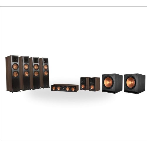 클립쉬 Klipsch RP 8060FA 7.2.4 Dolby Atmos Home Theater System Walnut