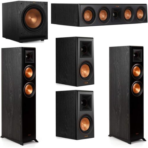 클립쉬 Klipsch 5.1 System with 2 RP 5000F Floorstanding Speakers, 1 Klipsch RP 404C Center Speaker, 2 Klipsch RP 500M Surround Speakers, 1 Klipsch SPL 120 Subwoofer