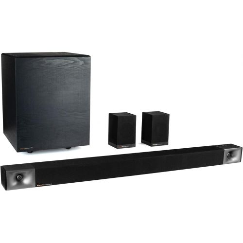 클립쉬 Klipsch Cinema 600 5.1 Model 1069452 Home Theater Sound Bar System with 45 3.1 Soundbar + 10 Wireless Subwoofer + Surround Sound Speakers Kit True 5.1 Bundle with Monoprice Optical