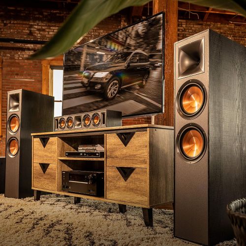 클립쉬 Klipsch Reference R 820F Floorstanding Speaker for Home Theater Systems with 8” Dual Woofers, Tower Speakers with Bass Reflex via Rear Firing Tractrix Ports in Black