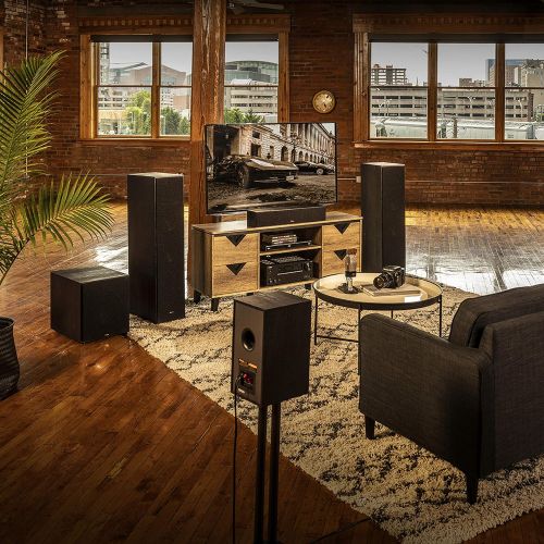 클립쉬 Klipsch Reference R 820F Floorstanding Speaker for Home Theater Systems with 8” Dual Woofers, Tower Speakers with Bass Reflex via Rear Firing Tractrix Ports in Black