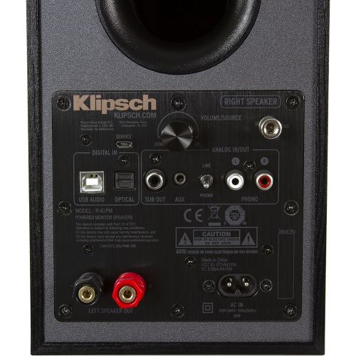 클립쉬 Klipsch R 41PM Powered Bookshelf Speaker,Black