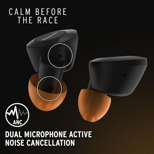 클립쉬 Klipsch T5 II Active Noise Cancelling ANC True Wireless Earphones McLaren Edition with AI Hands Free Operation, Bluetooth 5.0, Best Fitting Earbuds with Patented Comfort, and a Wir