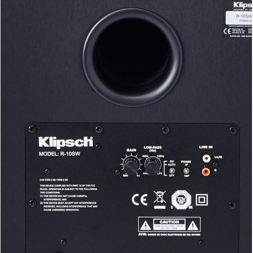 클립쉬 Klipsch Reference R 10SW 10 300w Powered Subwoofer (Black)