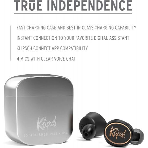 클립쉬 Klipsch T5 True Wireless Headphones, Silver