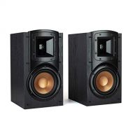 Klipsch Synergy Black Label B 200 Bookshelf Speaker Pair with Proprietary Horn Technology, a 5.25” High Output Woofer and a Dynamic .75” Tweeter for Surrounds or Front Speakers in