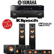Klipsch Reference R-26FA 5.1-Ch Dolby Atmos Home Theater System with Yamaha AVENTAGE RX-A870BL 7.2-Channel Network AV Receiver