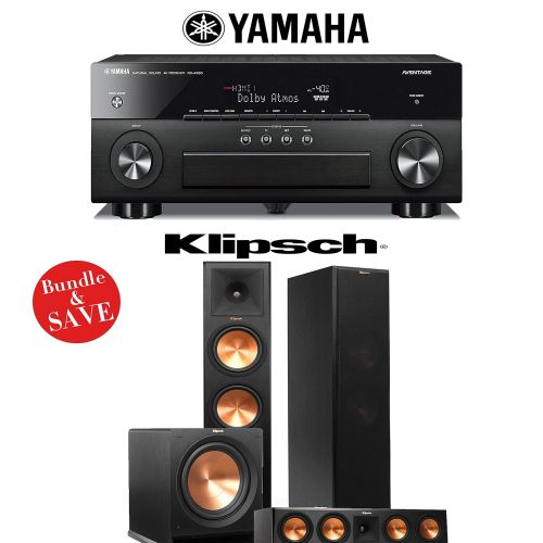 클립쉬 Yamaha AVENTAGE RX-A860BL 7.2 Channel Network AV Receiver + Klipsch RP-280F + Klipsch RP-450C + Klipsch R-115SW - 3.1 Reference Premiere Home Theater Package