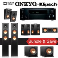 Klipsch RP-250F 5.2.2-Ch Reference Premiere Dolby Atmos Home Theater Speaker System with Onkyo TX-RZ820 7.2-Ch 4K Network AV Receiver