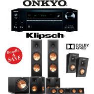 Klipsch RP-280F 5.1.2-Ch Reference Premiere Dolby Atmos Home Theater System with Onkyo TX-NR777 7.2-Ch 4K Network AV Receiver