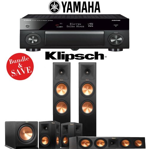 클립쉬 Klipsch RP-280F 5.1-Ch Reference Premiere Home Theater System with Yamaha AVENTAGE RX-A1070BL 7.2-Channel Network AV Receiver